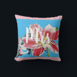 Mrs Pink Lily floral Wedding Decor Cushion<br><div class="desc">Mrs Pink Retro Lily floral Wedding Decor Cushion. Designed from my original art.</div>