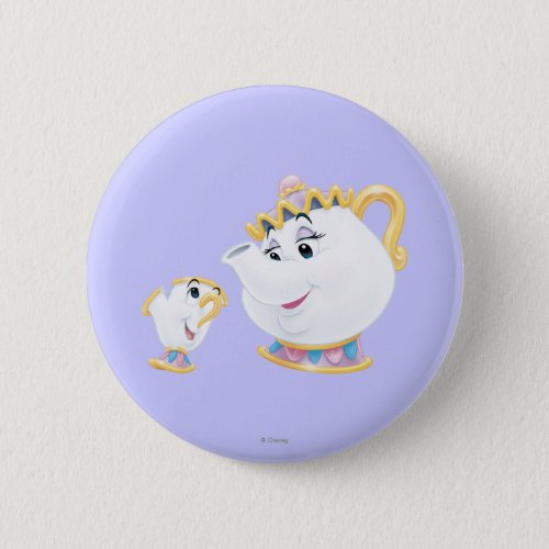 Mrs Potts and Chip Button