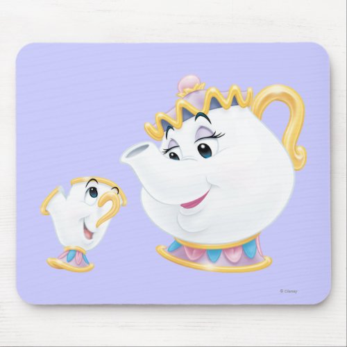 Mrs Potts and Chip Mouse Pad