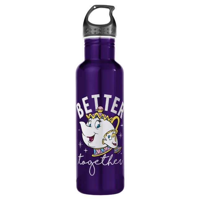 Mrs. Potts & Chip - Better Together Stainless Steel Water Bottle (Front)