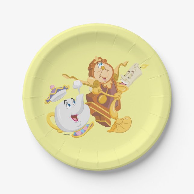 Mrs. Potts & Friends Paper Plates (Front)