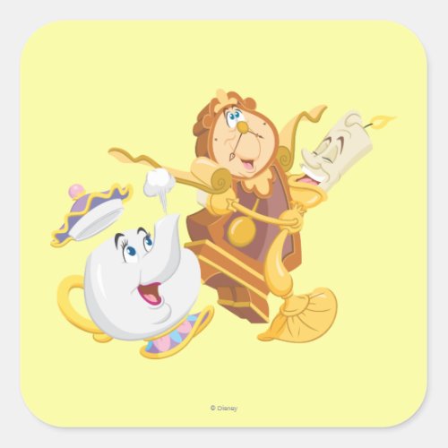 Mrs. Potts & Friends Square Sticker