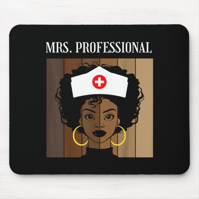 Mrs Professional Nursing Degree Nurse Profession B Mouse Pad (Front)