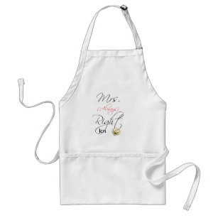 Mrs Right Adult Apron