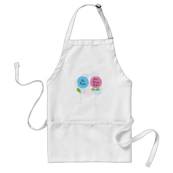 Mrs. Right Apron by pigswingproductions at Zazzle