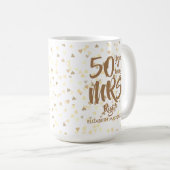 Mrs Right Fun 50th Golden Wedding Anniversary Coffee Mug (Front Right)