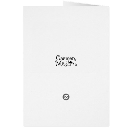 Mrs. Robin - Cute Bird Art Card (Back)