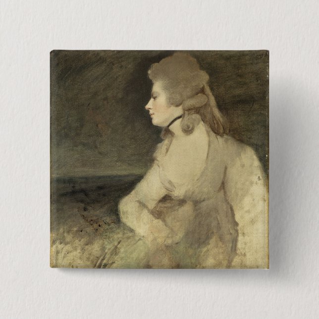 Mrs Robinson, c.1784 (oil on canvas) Pinback Button (Front)