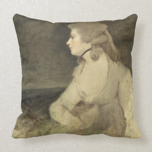 Mrs Robinson, c.1784 (oil on canvas) Throw Pillow