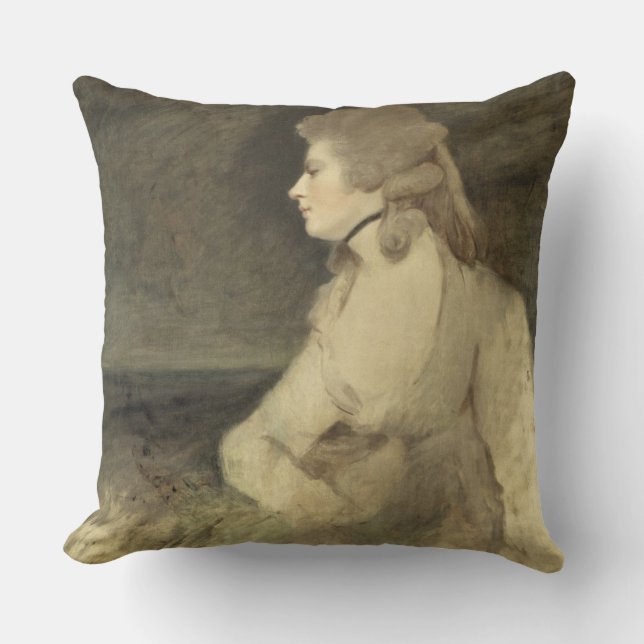 Mrs Robinson, c.1784 (oil on canvas) Throw Pillow (Front)