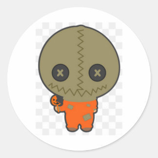 mrs sam classic round sticker