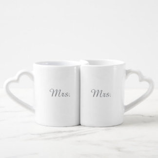 Mrs Same Gay Lesbian Petal Press Co Elegant Coffee Mug Set