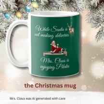 Mrs. Santa Claus Enjoys Pilates Monogram 
