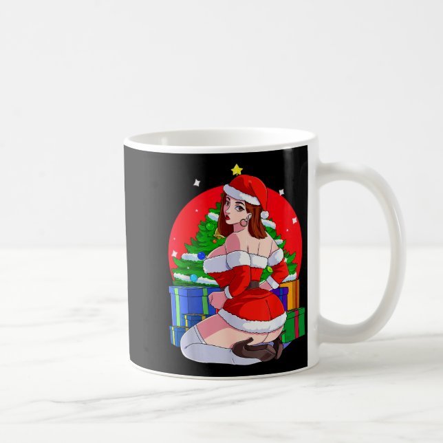 Mrs Santa Claus Y Mama Christmas Pajamas Xmas Gift Coffee Mug (Right)
