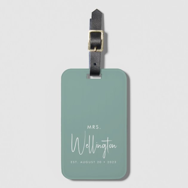 Hubby wifey shop luggage tags