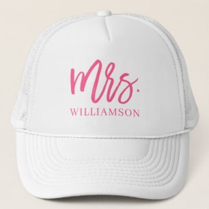 Mrs. Script Personalized Trucker Hat