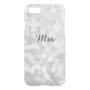 Mrs Silver Sparkles iPhone 7 Case
