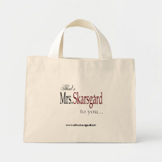 "Mrs. Skarsgard" Tote bag