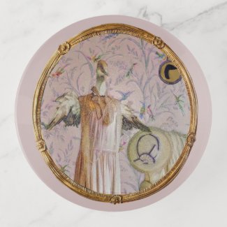 Mrs. Smew's Portrait Trinket Trays