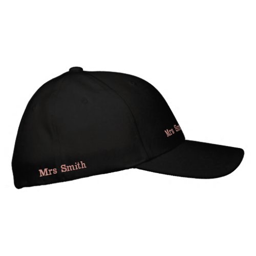 Mrs Smith Couple Personalized Mr  Mrs Embroidered Baseball Cap
