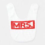 Mrs. Stamp Baby Bib