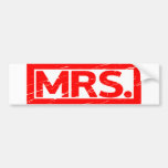 Mrs. Stamp Bumper Sticker