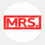 Mrs. Stamp Classic Round Sticker