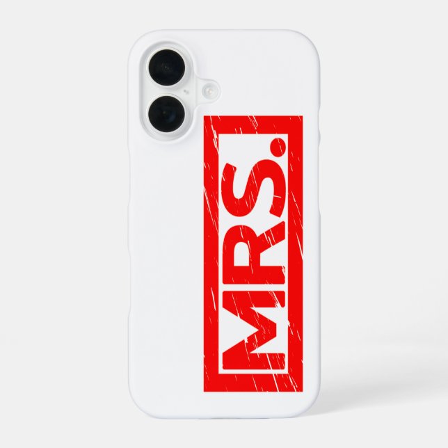 Mrs. Stamp Iphone Case (Back)