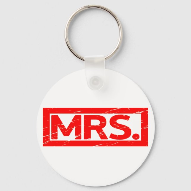 Mrs. Stamp Keychain (Front)