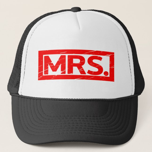 Mrs. Stamp Trucker Hat (Front)