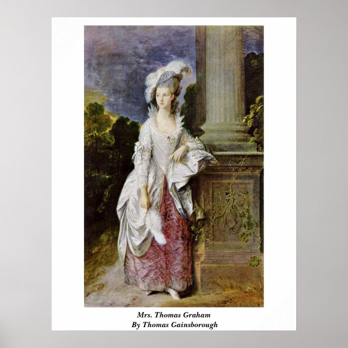 Mrs. Thomas Graham By Thomas Gainsborough Print