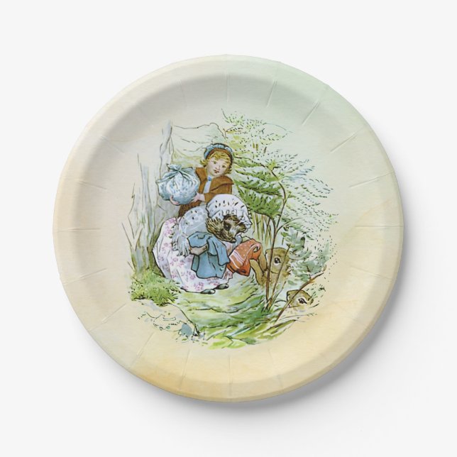  Mrs. Tiggy-Winkle 6 Paper Plates (Front)