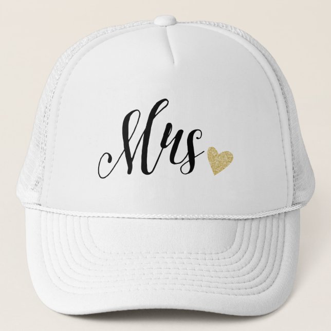 Mrs. Wedding,Anniversary Trucker Hat (Front)