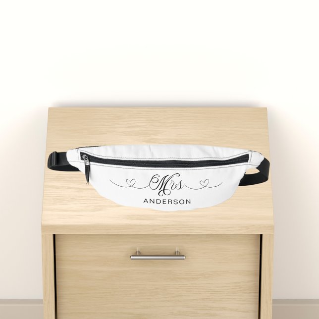 Mrs white black newlywed fanny pack (Creator Uploaded)