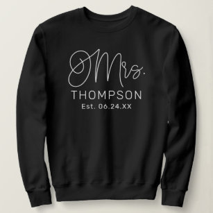 personalized bride sweatshirt