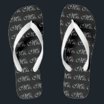 Mrs. Wife Bride His Hers Newly Weds Flip Flops<br><div class="desc">Mr. and Mrs. Husband Wife His Hers Newly Weds on a custom set of flip flops to wear or to share. 


 
 
 
 


Use the "Ask this Designer" link to contact us with your special design requests or for some assistance with your customization needs.</div>