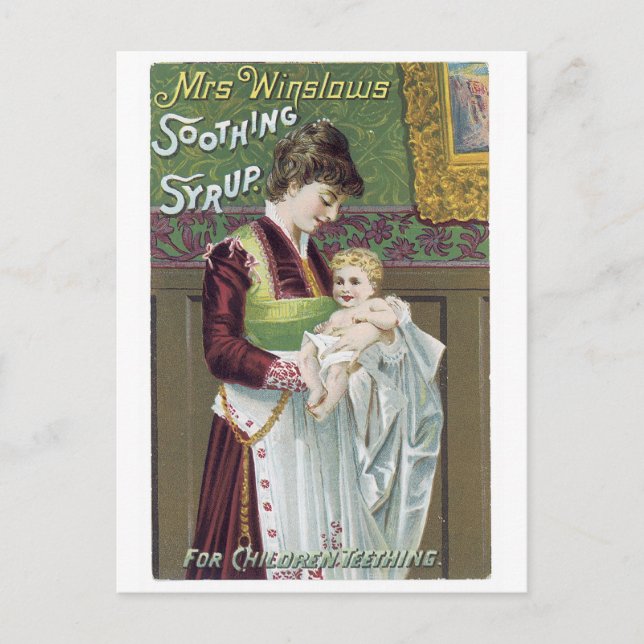 Mrs Winslows Soothing Syrup Postcard (Front)