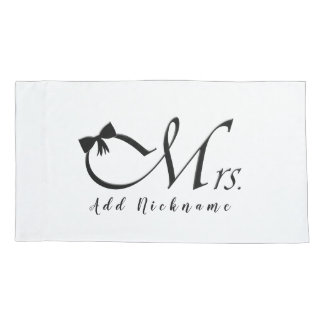 Mrs. with Bow Pillow Case