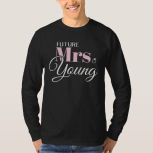 Mrs Young Bachelorette Cute Engagement T-Shirt