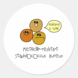 MRSA CLASSIC ROUND STICKER