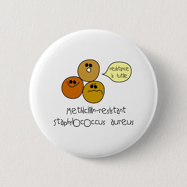 MRSA PINBACK BUTTON (Front)