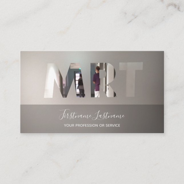 MRT radiology clinic and MRT medical center Business Card (Front)