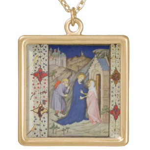 MS 11060-11061 Hours of Notre Dame: Laudes, The Vi Gold Plated Necklace