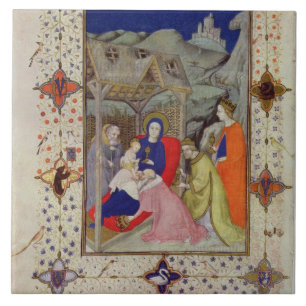 MS 11060-11061 Hours of Notre Dame: Sexte, Adorati Tile