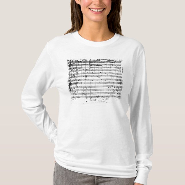 Ms.1548  Ouverture of the opera 'Don Giovanni' T-Shirt (Front)