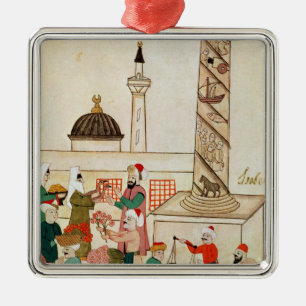 Ms 1671 A Bazaar in Istanbul, c.1580 Metal Ornament