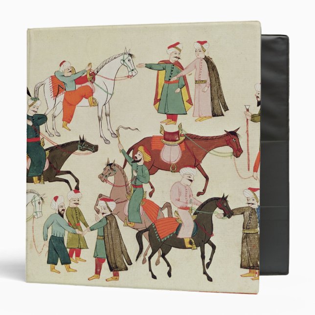 Ms 1671 A Horse Market, c.1580 Binder (Front/Inside)