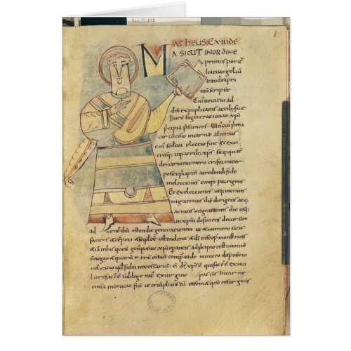 Ms 18 f8 St Matthew the Evangelist