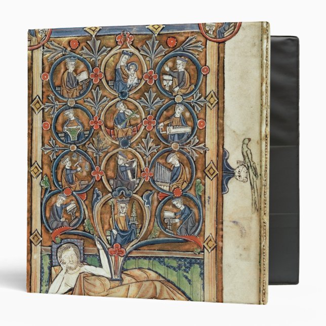 Ms 21926 The Tree of Jesse from a psalter 3 Ring Binder (Front/Inside)