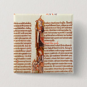 Ms 21 fol.97 Ruth and Boaz, from a Bible Button